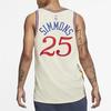 Nike Мужская форма NBA Philadelphia 76ers Бен Симмонс 25 Городская версия Swingman Белая Кремовая Мужская AV4664-281