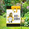 День Праздника Пчелы Флаг Декор Гном Флаг Валентина Гном Крыльцо Сад Флаг