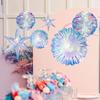 3PCS Glitter Star Snowflake Ball Iridescent Decorations Wall Hanging Decorative Decor Colorful Party Ornaments Wedding Birthday