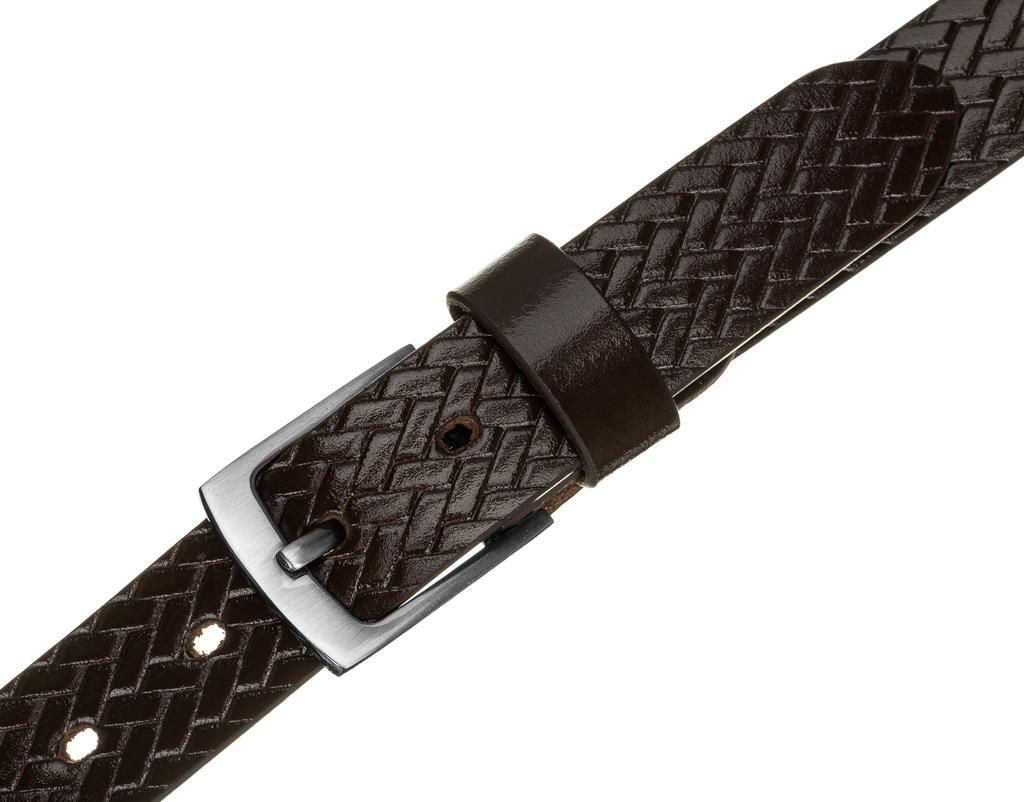 M LEATHER BELT WAS PLW-R-15 95 Brown