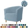 Velvet Elastic Club Chair Slipcovers Stretch Armchair Cover Nordic Solid Color Single Sofa Slipcover for Bar Counter Living Room