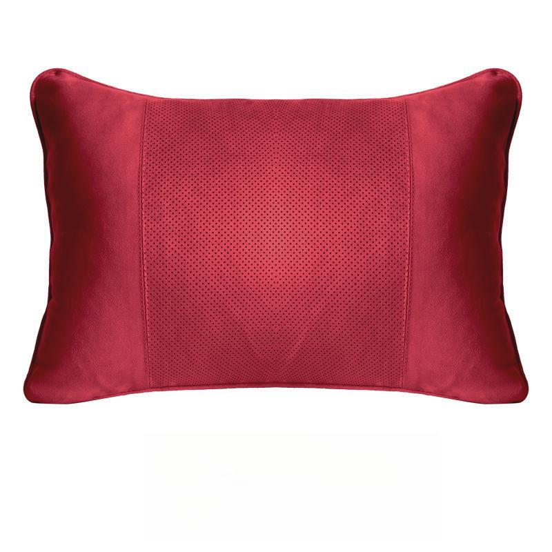 Suede Dupont Cotton Neck and Waist Support Pillow for Tesla and Mercedes-Benz S-Class Maybach