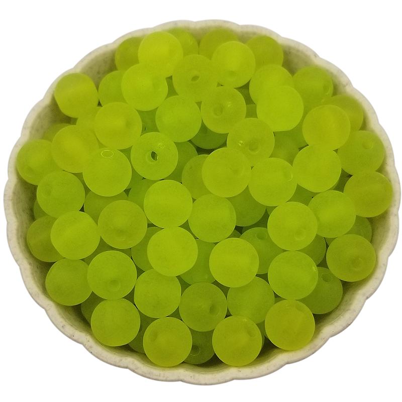 Творческий оптовая продажа ювелирных изделий из акрила 100 шт. 8 мм DIY для глазури свободные бусины круглый кулон ожерелье браслет