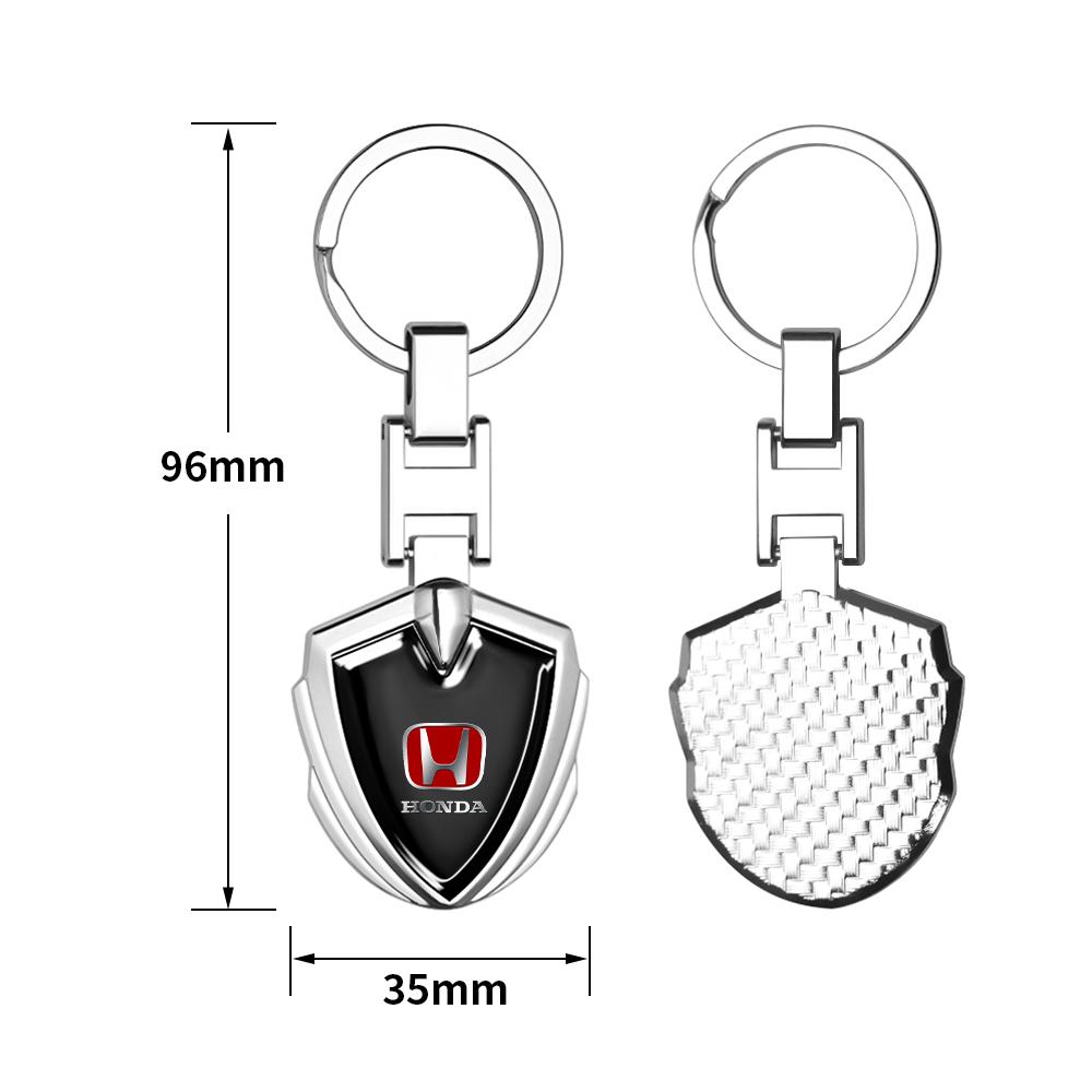 1Pcs Metal Auto Emblem Car Keychain Key Rings Gifts Pendant For Honda Civic Accord Crv Hrv City Jazz CR-Z Element Insight MDX XL0
