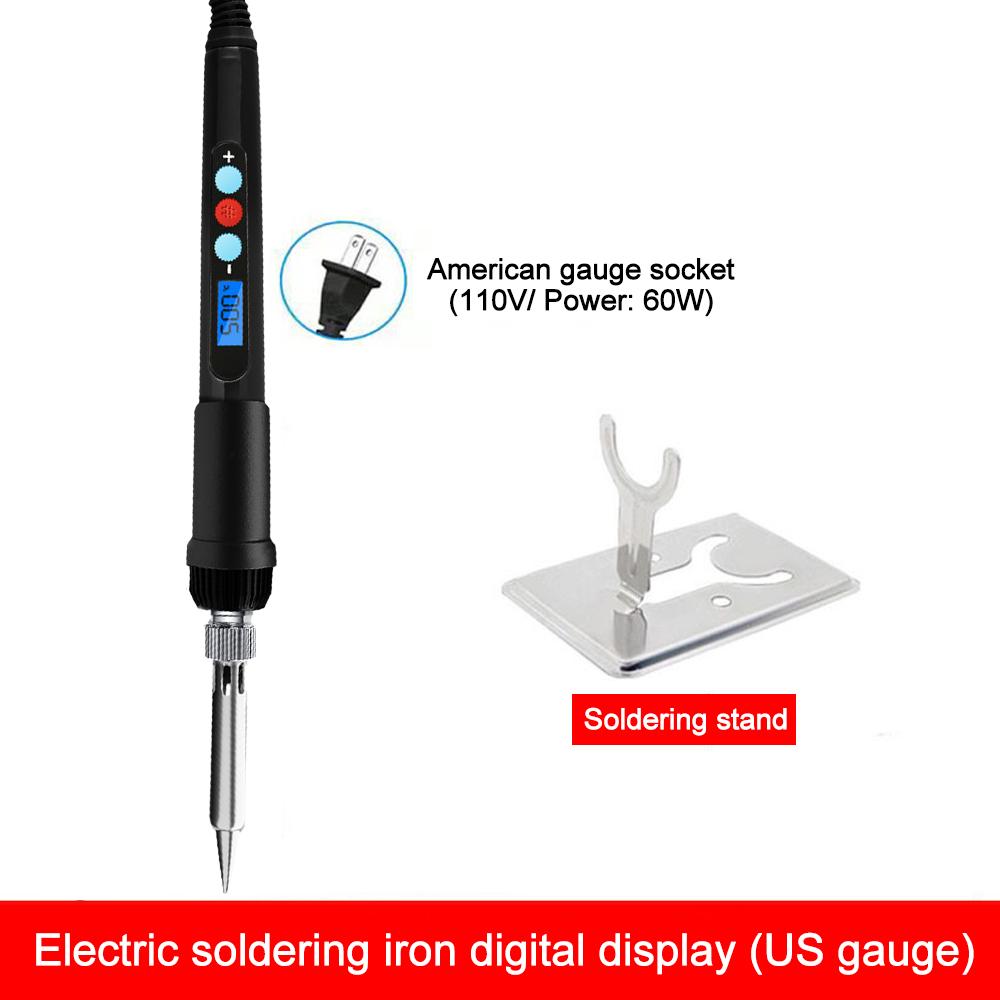 60 Вт Регулируемая температура паяльника Эндотермический цифровой дисплей паяльник Портативный паяльник Ремонтный инструмент