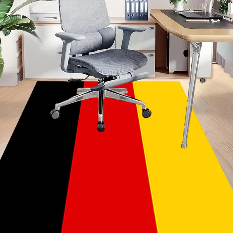 1PC black red yellow flag Extra Large Non Slip Floor carpet, Office, family, Studio Large Area Rug Indoor Rugs, Bold Statement Piece