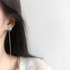 2025 Elegant Long Tassel Earrings with Rhinestone Snowflakes, Wedding Party Christmas Gift for Women, Dangle Ear Studs Jewelry