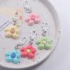 Cute Resin Floral Keyring Korean Style Bloom Pendant Fashion Flower Keychain Bag Pendant