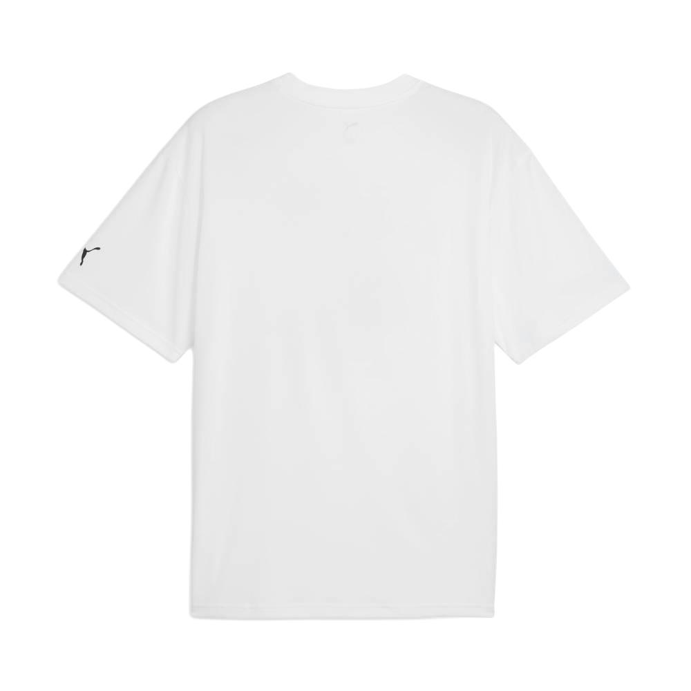 Puma Мужская футболка с круглым вырезом и принтом на баскетбольную тематику Hoopaverse SS25, свободного кроя, топы 632889-03