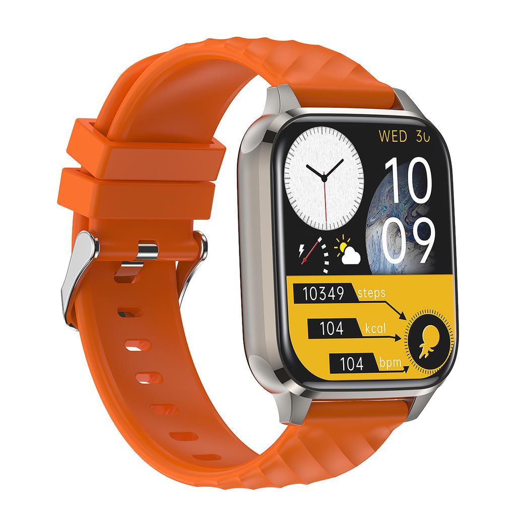 Умные часы Rainbuvvy FW12, 1,85 дюйма, TFT-дисплей 240x280, BT5.2, Bluetooth, вызовы, IP68, водонепроницаемый, поддержка нескольких спортивных режимов, 300 мАч, длительный режим ожидания