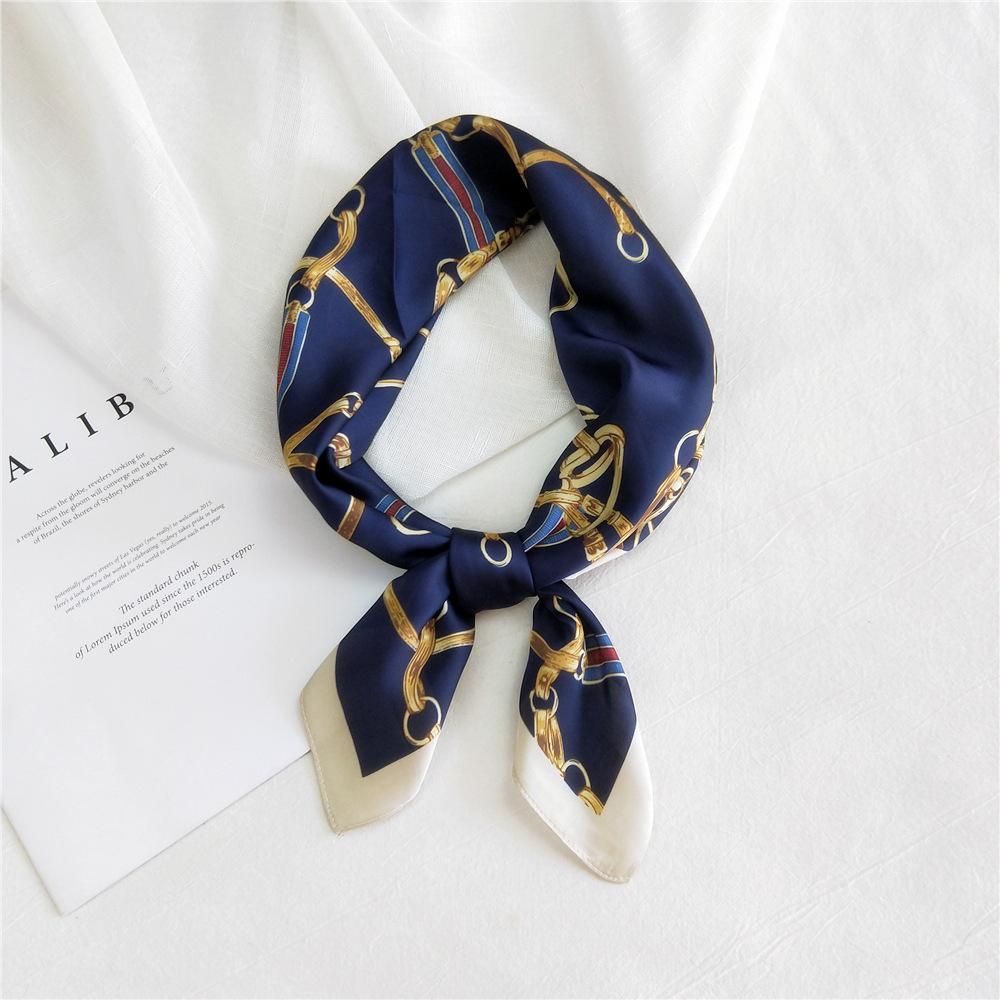 Fashion Decoration Scarf Hairband Tie Hair 70 Small Square Scarf Silk Scarf Women'S Spring And Autumn Versatile Small Scarf Professional Scarf
