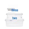 Wuhe Commercial Square Transparent Sealing Lids