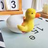 Статуэтка желтого утенка, статуэтка утки из смолы, водонепроницаемая мини-утка, украшение для цветочного горшка, стола, украшение для сада феи