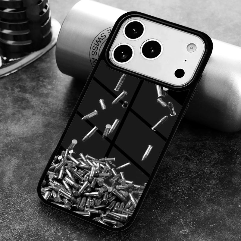Чехол для телефона с коллажем из военных пуль для iPhone 17 16 15 Pro Max Air 14 13 12 11 Plus Ударопрочный Capa Cover