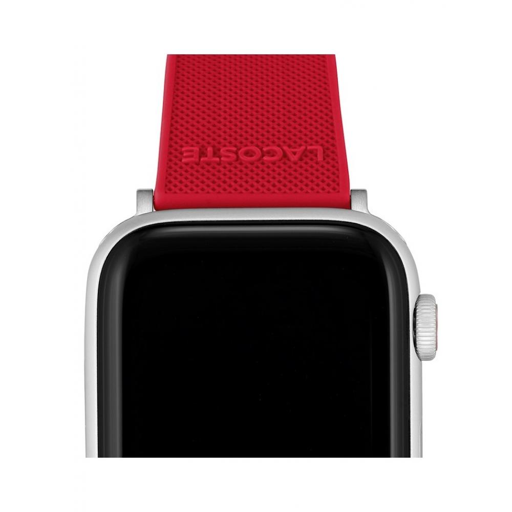 Lacoste Официально импортированный силиконовый ремешок для Apple Watch 42 44 45 мм 2050010