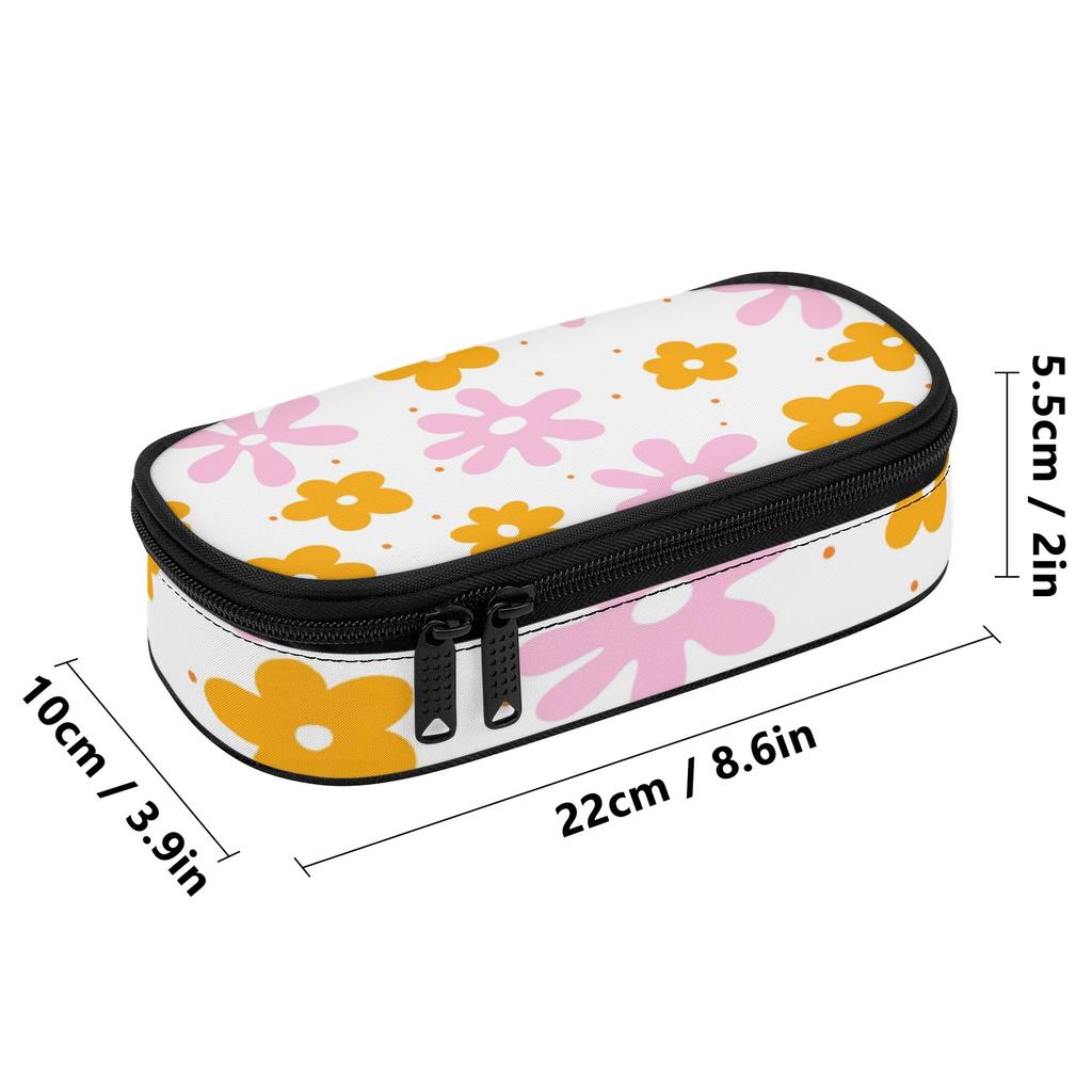 Pen Case Wear Resistant Polyester High Capacity Secure Zipper with Main Compartment Mesh Pocket and Pen Slots for Daily School Use