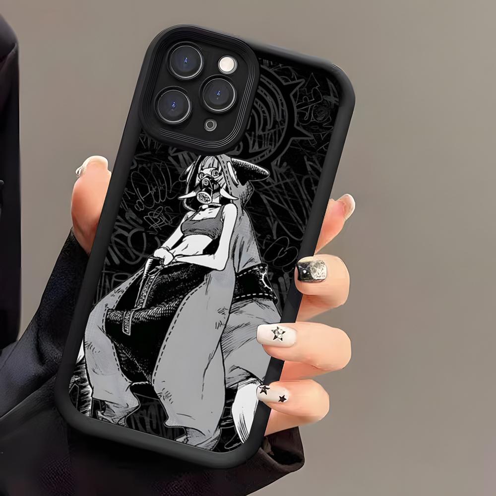 Чехол для телефона Manga G-Gachiakuta для iPhone 17 Air 16 E 15 14 Plus 13 12 11 Pro Max Черный Небесное Око Ступенчатый Защитный Чехол