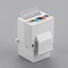 1PC RJ45 Ethernet Module Cat5e Cat6 Module Coupler Tool-Less Computer Socket Module Coupler Socket Jack Connector Wall Adapter