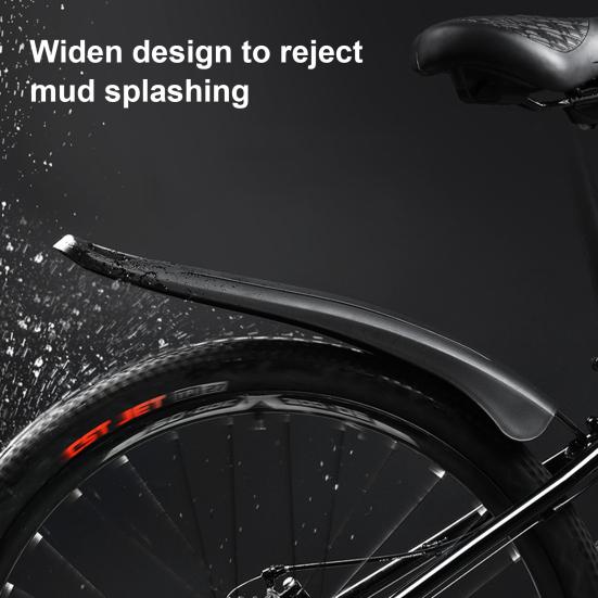 1 комплект велосипедных крыльев, легкие, портативные, с полным покрытием, толстые, широкие, универсальные, для горного велосипеда, передние и задние брызговики, аксессуары для велосипеда