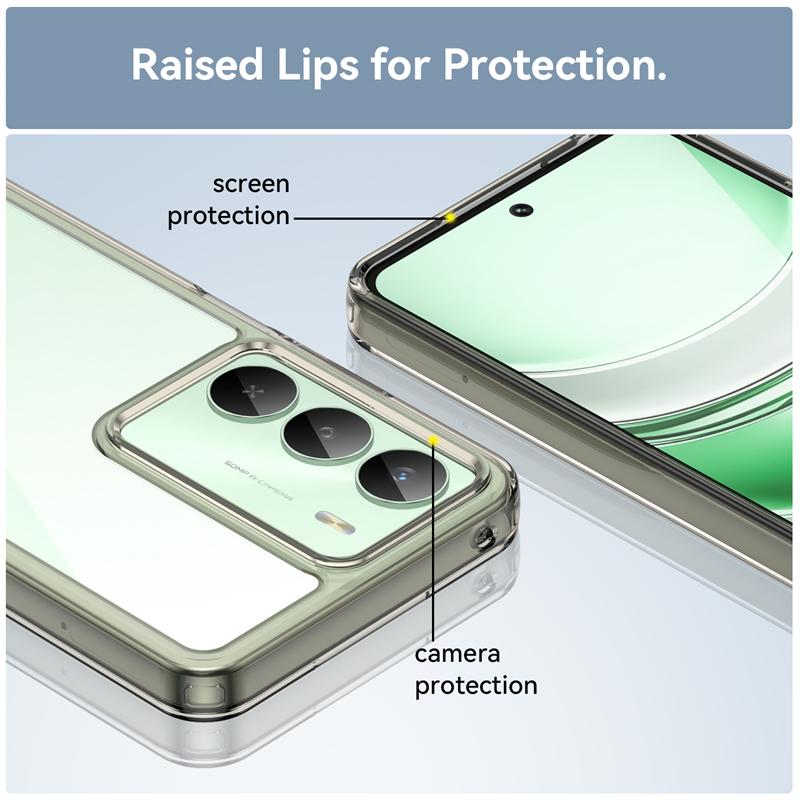 Transparent Phone Case For Realme 14x Case Anti-knock Silicone Colorful Clear Back Cover Realme 14x Case For Realme 14x Global