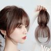 Air Bangs Wig Piece Invisible High-temperature Silk Bangs Patch Wig for Girls with No Marks On The Top of The Head Hair Repair Wig