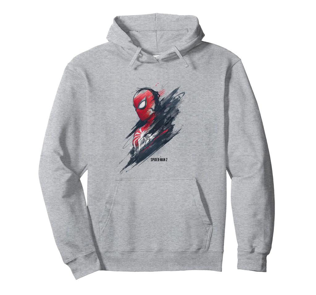 Marvel Spider-Man 2 Black Suit Peter Parker Transformation Hoodie