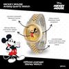 Мужские двухцветные наручные часы Disney Микки Маус. часы 2 - двухцветный корпус/двухцветный браслет из нержавеющей стали.
