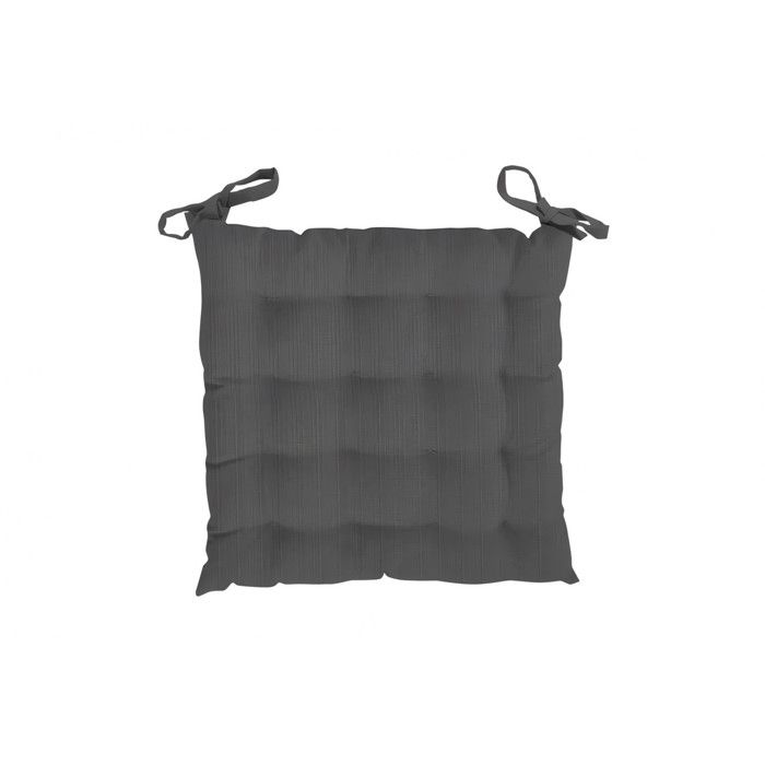 Upholstered Chair Top In Anthracite VELVET Velvet, by Soleil d'Ocre