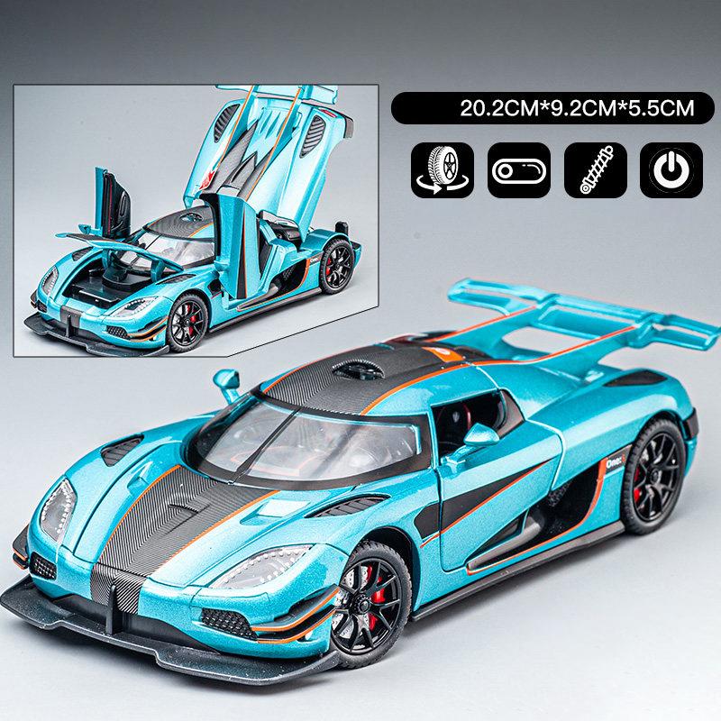 1:24 KNSG Jesko Absolut ONE 1 Gemera GT Суперкар Сплав Металл Литье под давлением Модель Автомобиля Домашний Декор Настольный Дисплей Украшение День Рождения