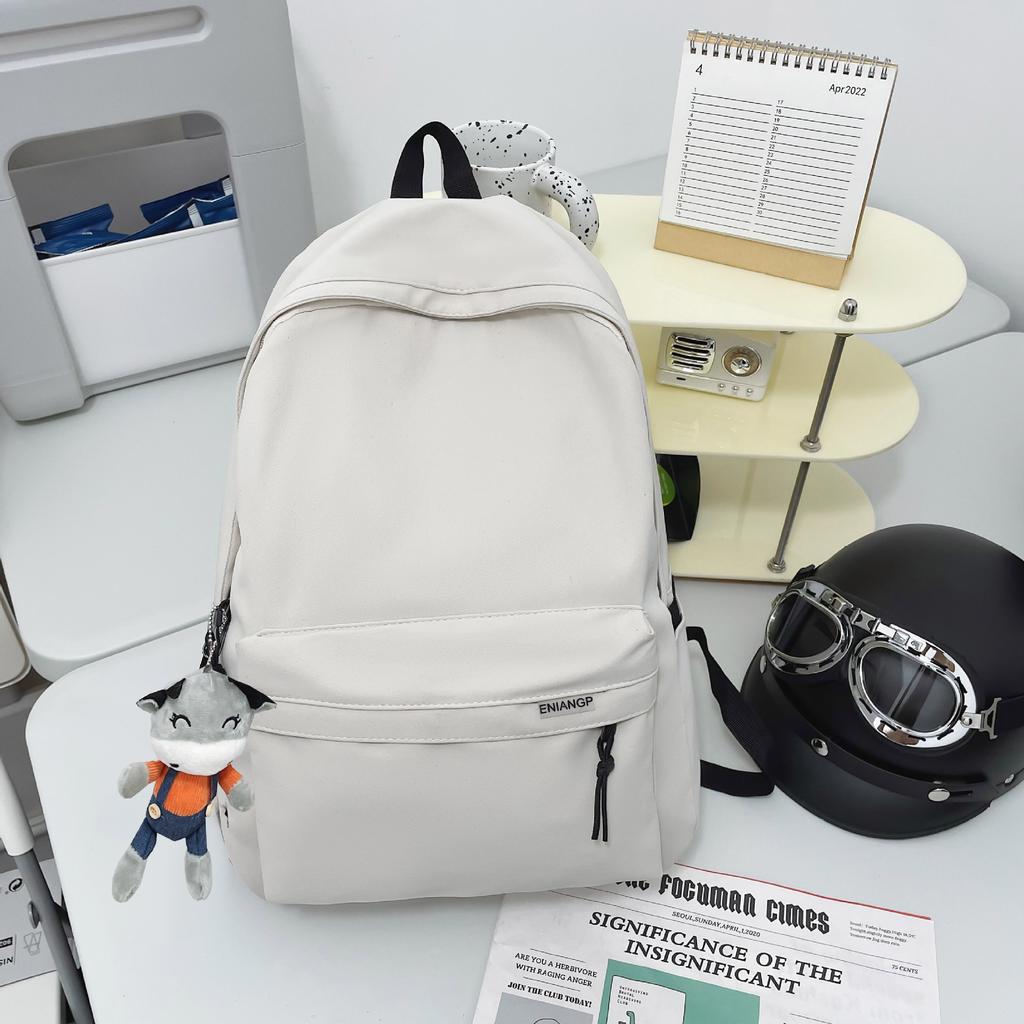 Backpack Men'S Japanese Simple Large Capacity Travel Backpack Women'S Leisure Trend College Student School Bag