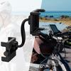 Крепление для телефона на зеркало заднего вида с двойным зажимом Держатель для телефона с регулируемым вращением на зеркало заднего вида автомобиля Зажим для приборной панели Мотоциклы