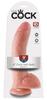 King Cock - Realistic Dildo with Glans, Testicles and Veins 23 CM Light Skin Color