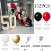 Black Red Balloons Garland Kit 2026 New Year Party Decor Balloon Arch Birthday Party Baby Shower Wedding Anniversary Decoration