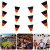 10m Germany Bunting Flags Fade-Resistant German Triangle Banner Germany Soccer Flags for Football Party