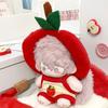 1 set Fruit Hat Cotton Doll's Clothes Red Set Plush Doll Clothes  20cm Cotton Doll