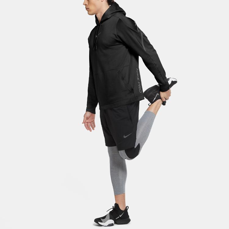 Nike Мужской быстросохнущий пуловер с капюшоном Pro Sport Training, черный CV8106-010