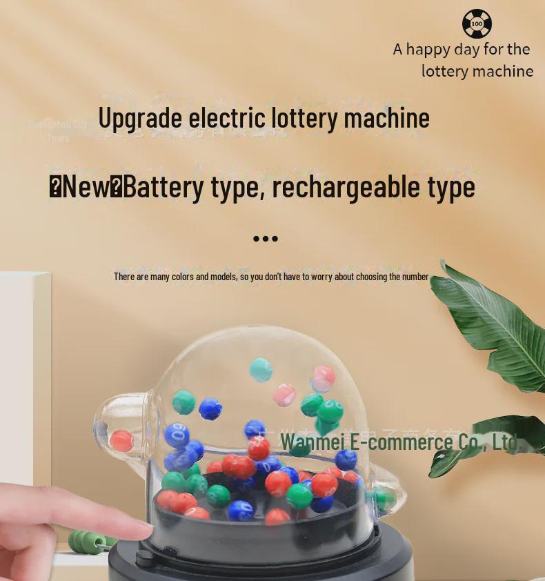 Электрический селектор номеров лотереи с 3 моделями: Игровой автомат Lucky Shake, лотерейный автомат и автомат с шестью билетами на социальное обеспечение.