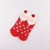 Winter Explosion Coral Fleece Women'S Socks Three-Dimensional Cartoon Terry Socks, Thickened Christmas Socks, Japanese Floor Socks