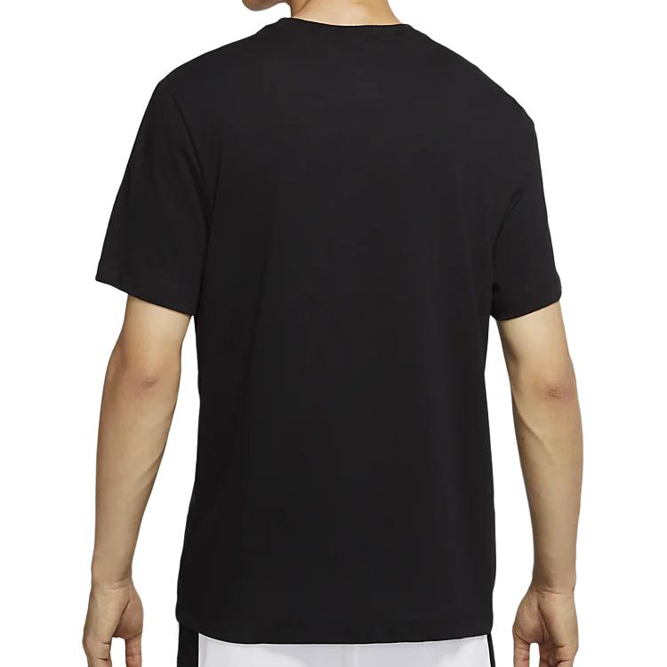Nike Футболки Мужские Черные С Круглым Вырезом Умеренный Прямой Крой CV1041-010