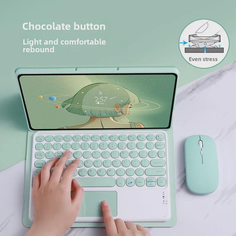Чехол-клавиатура Bluetooth для Samsung Tab S9 11 дюймов с гнездом для стилуса (2023)