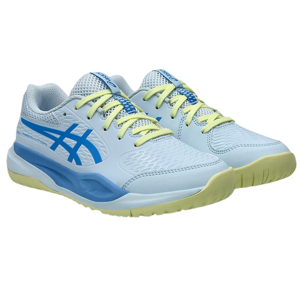Asics Gel Resolution X GS Светло-голубые детские кроссовки Blue-Coast 1044A081-401