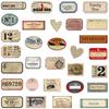 60Pcs Retro Sealing Labels Tag Stickers Vintage Vinyl  Decals Diy Wall Diary Suitcase Scrapbook Phone Motorbike Graffiti Sticker