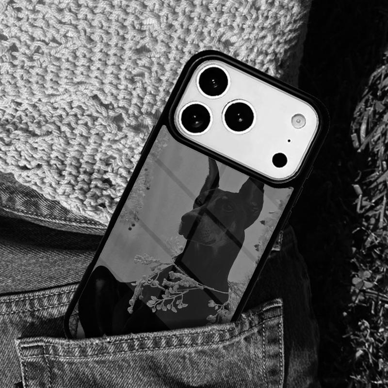 Doberman Dog soft Phone Case Cover for IPhone 11 12 13 14 15 16e 17 Pro Max Coque for IPhone 17 Air