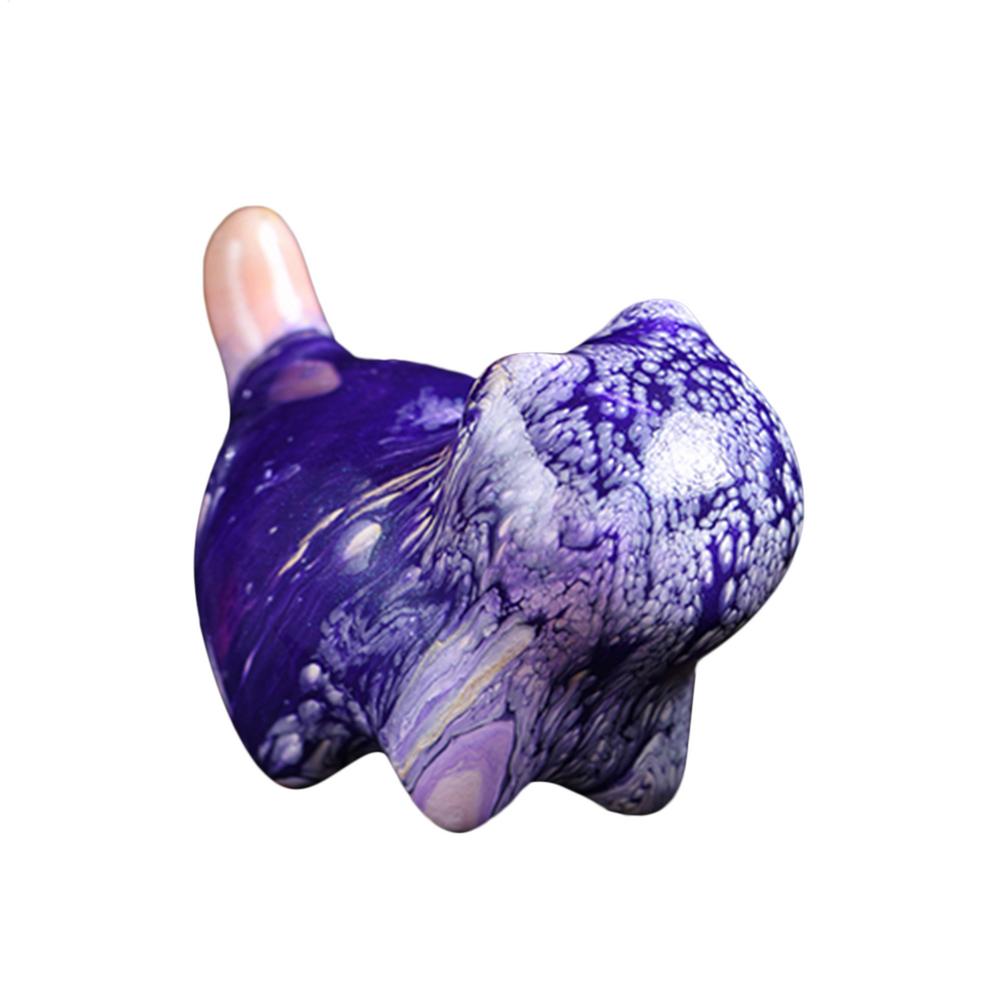 Wooden Cat Ornament Desk Miniatures Statues Cute Carved Cats Art Crafts Floating Paint Micro-landscape Decorations for Bookcase