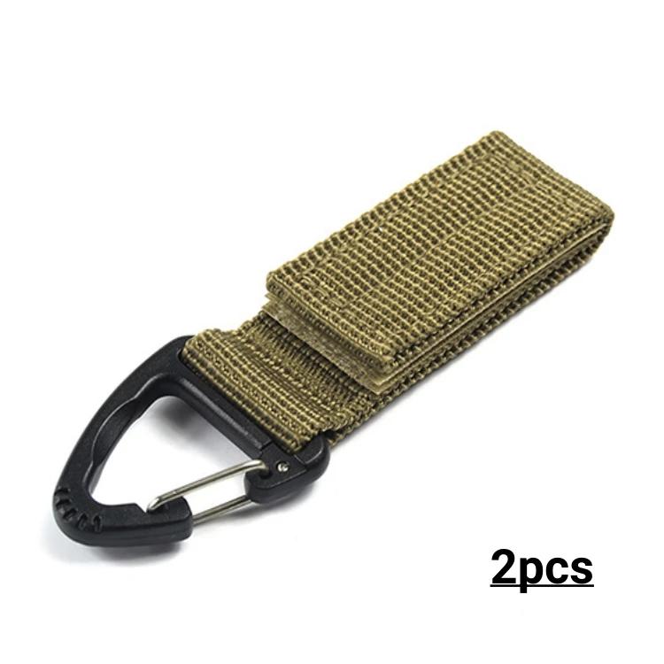 2 шт., тактическая подвесная пряжка, нейлоновый ремень, треугольная пряжка для рюкзака, крючок, уличный карабин, новый
