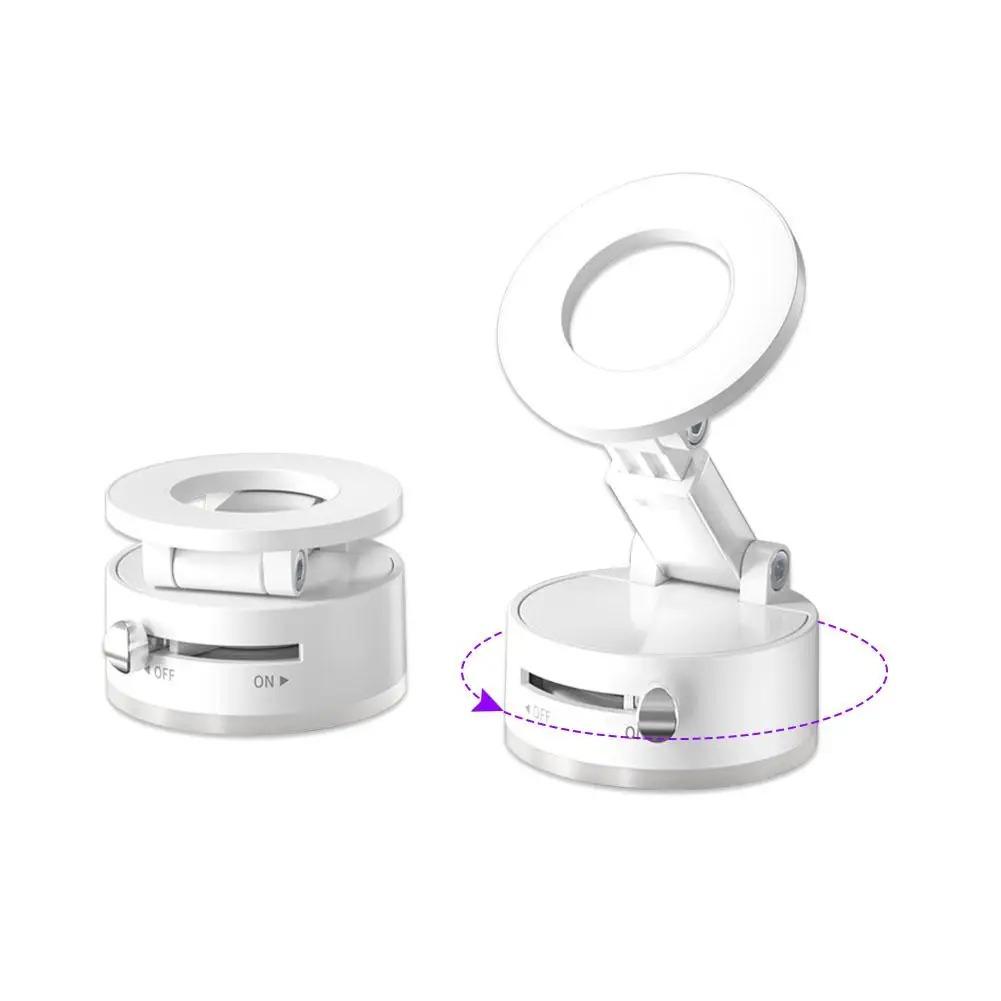 Вакуумная магнитная присоска складная поворотная подставка двухсторонняя присоска с сильным магнитом вакуумная присоска крепление автомобильный держатель для iPhone/Android