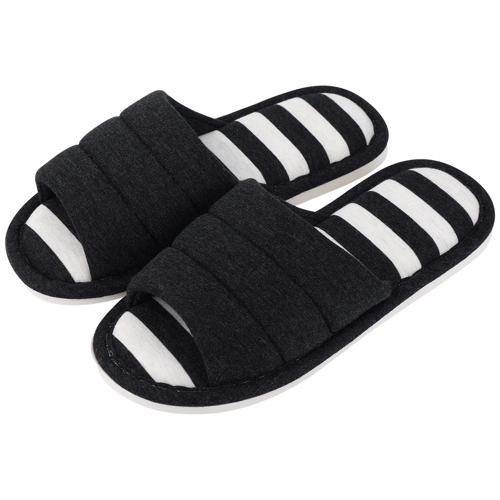 Fashion Shevalues Women Indoor Slippers Four Seasons Soft Cotton Slippers Open Toe No-slip Leisure Flip-flops For Gril Home Flats Slides