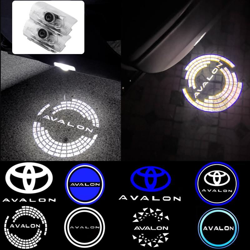 2 шт. Для Toyota Avalon 2022 года и более поздних моделей, приветственный свет в двери автомобиля, проекционный свет, подсветка под ноги, предупреждающий свет двери, декор