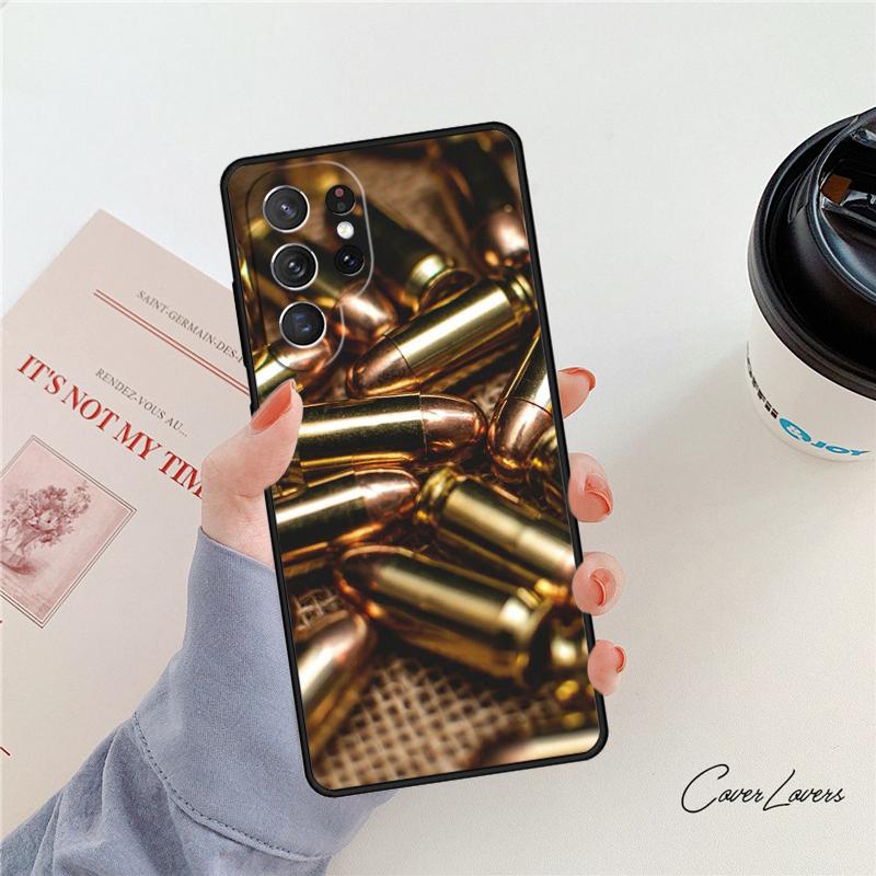 Чехол для телефона Коллаж из военных пуль Для Samsung Galaxy S24 S25 S23 S22 Ultra Note 10 20 Plus S20 S21 FE
