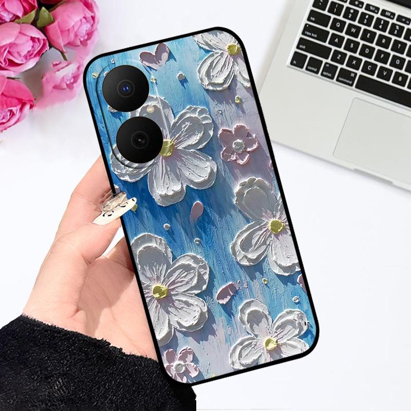 Чехол для Huawei Nova Y73 Fundas Масляная живопись Силиконовая задняя крышка для Huawei Enjoy 80 Мягкий матовый чехол для телефона JUY-AL00 Защитный корпус